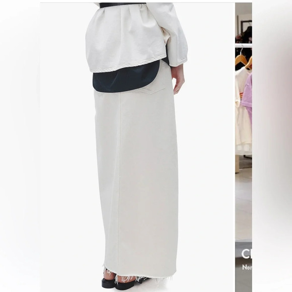 rag & bone Avery Denim Maxi‎ Skirt Jean skirt size 27 new with tags NWT - Picture 3 of 4